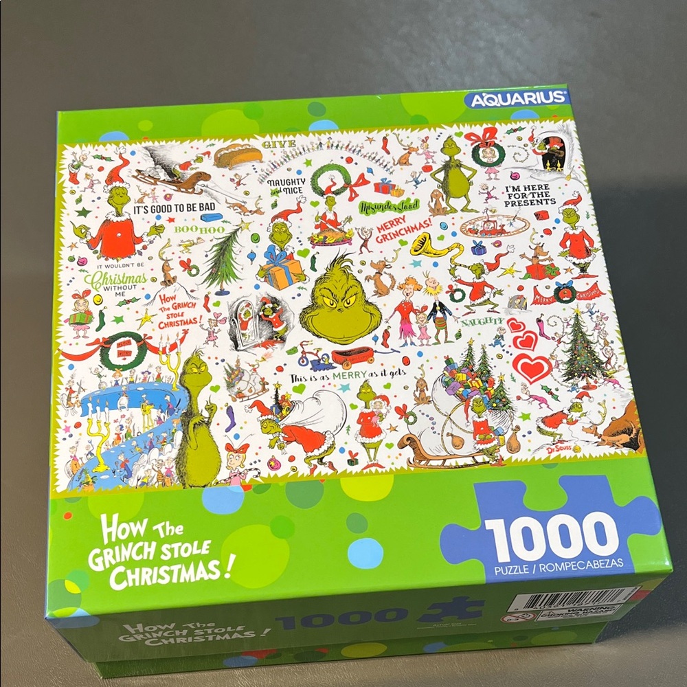 Aquarius Grinch Christmas Puzzle - 1000 Pieces